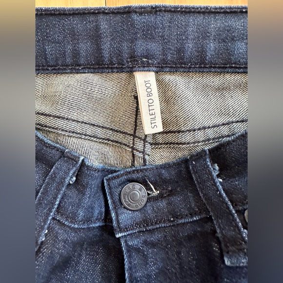 rag & bone STORE EXCLUSIVE /Denim Stiletto Boot Jeans size 26 - Picture 8 of 11